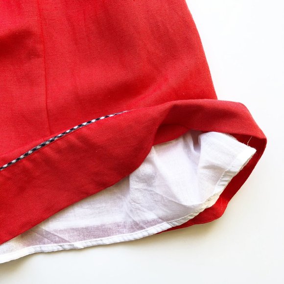 NWT Newness Red Linen Dress - Picture 4 of 6